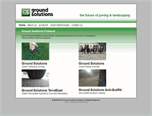 Tablet Screenshot of groundsolutions.ca